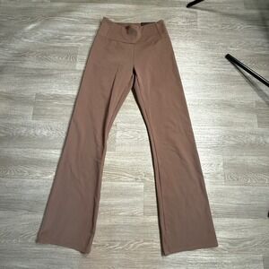 RBX Active Terrain Women Brown Flare Leggings High Waist Brushed Back Small NWT